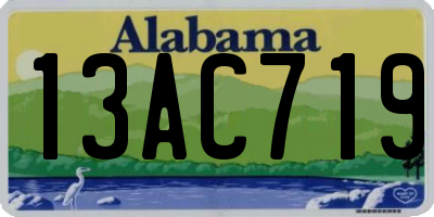 AL license plate 13AC719