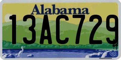 AL license plate 13AC729