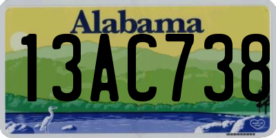 AL license plate 13AC738