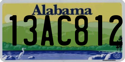 AL license plate 13AC812