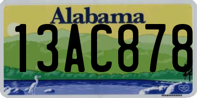 AL license plate 13AC878