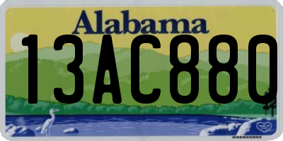 AL license plate 13AC880