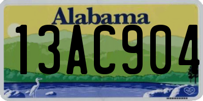 AL license plate 13AC904