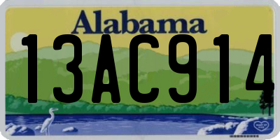 AL license plate 13AC914