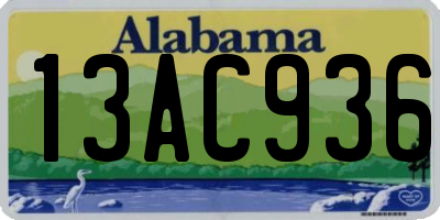 AL license plate 13AC936