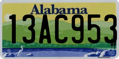 AL license plate 13AC953