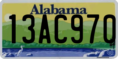 AL license plate 13AC970