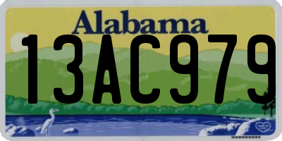 AL license plate 13AC979