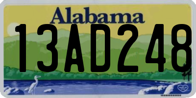 AL license plate 13AD248