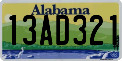 AL license plate 13AD321