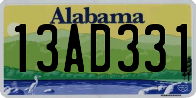 AL license plate 13AD331