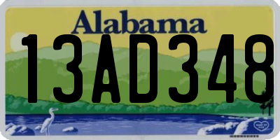 AL license plate 13AD348