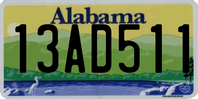 AL license plate 13AD511