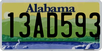 AL license plate 13AD593