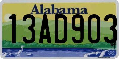 AL license plate 13AD903