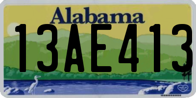 AL license plate 13AE413