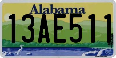 AL license plate 13AE511