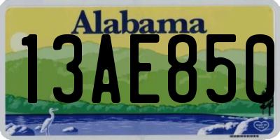 AL license plate 13AE850