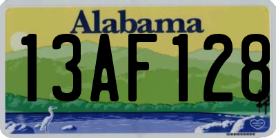 AL license plate 13AF128