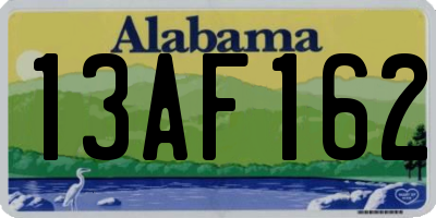 AL license plate 13AF162