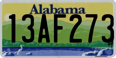 AL license plate 13AF273