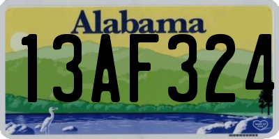 AL license plate 13AF324