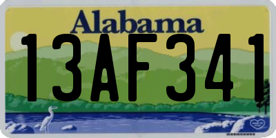 AL license plate 13AF341