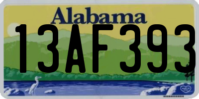 AL license plate 13AF393