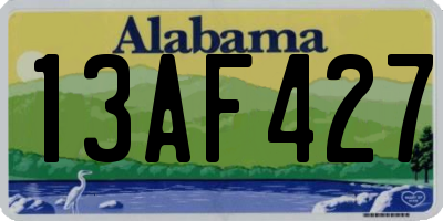 AL license plate 13AF427