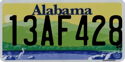 AL license plate 13AF428