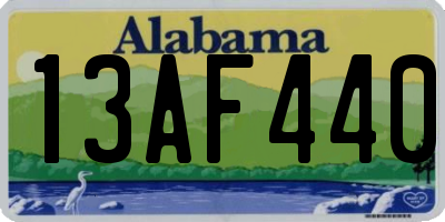 AL license plate 13AF440