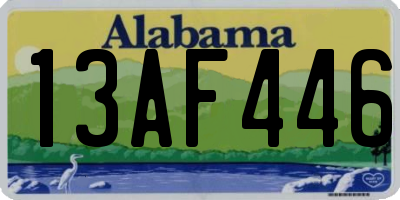 AL license plate 13AF446