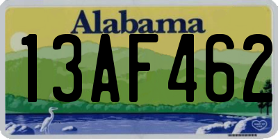 AL license plate 13AF462