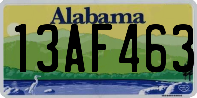 AL license plate 13AF463