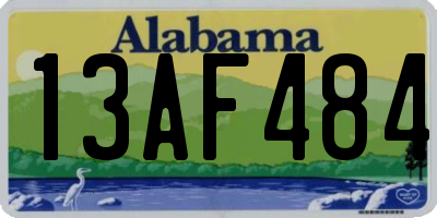 AL license plate 13AF484