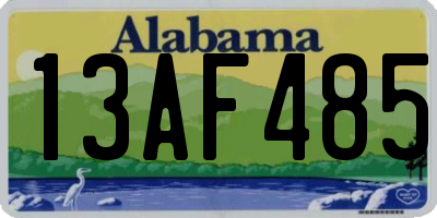 AL license plate 13AF485