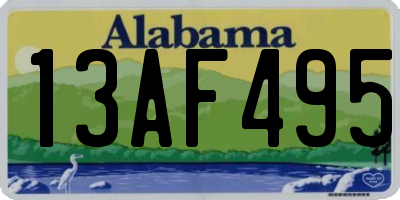 AL license plate 13AF495