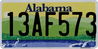 AL license plate 13AF573