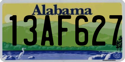 AL license plate 13AF627