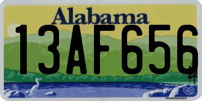 AL license plate 13AF656