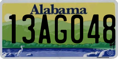 AL license plate 13AG048