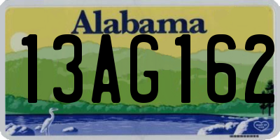 AL license plate 13AG162