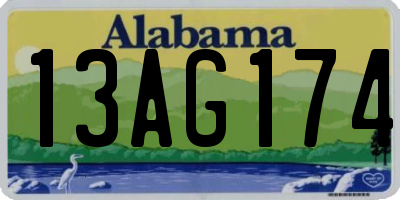 AL license plate 13AG174