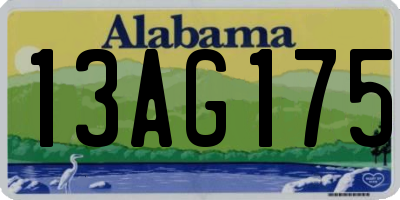 AL license plate 13AG175