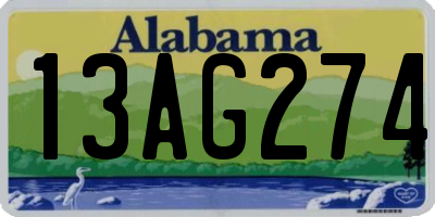 AL license plate 13AG274