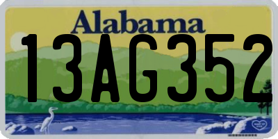 AL license plate 13AG352