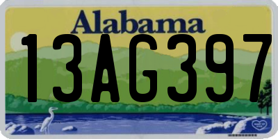AL license plate 13AG397