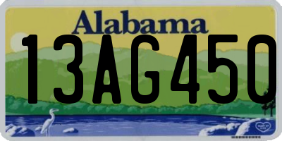 AL license plate 13AG450