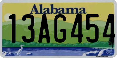 AL license plate 13AG454