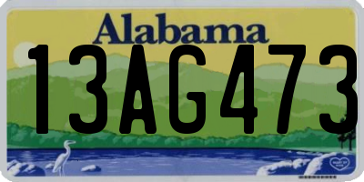 AL license plate 13AG473